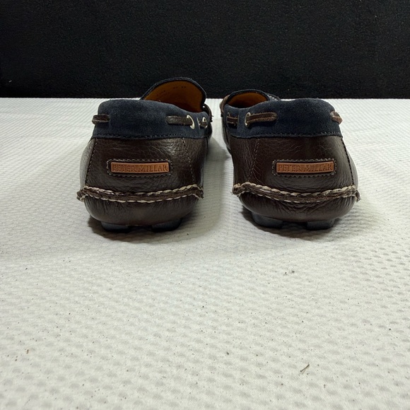 Peter Millar Leather Men's Blue and Brown Loafers Size 11.5 - Picture 8 of 9